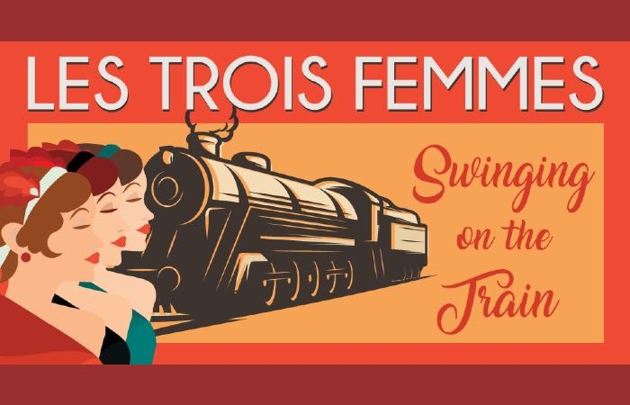  Les Trois Femmes Swinging on the Train στο  Μουσικό Βαγόνι Orient Express-Αμαξοστοιχία-Θέατρο το Τρένο στο Ρουφ